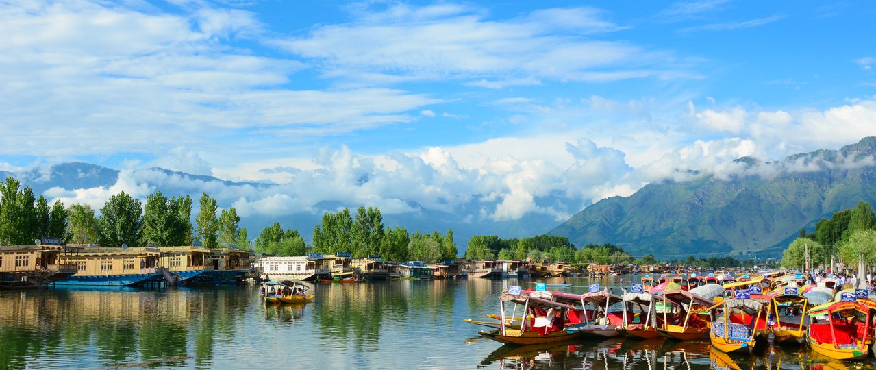 Shikara boats on Dal lake Srinagar